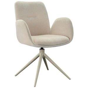 Lomoco STOLIČKA S PODRÚČKAMI, železo, mikrovlákno, béžová vyobraziť