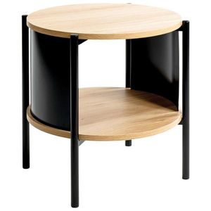 PRÍRUČNÝ STOLÍK, čierna, farba duba vyobraziť