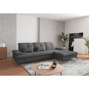 Sit & More ROHOVÁ SEDAČKA, textil, tmavosivá vyobraziť