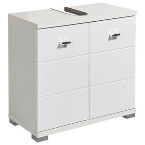 Xora SKRINKA POD UMÝVADLO, biela s vysokým leskom, biela, 60/57/31 cm vyobraziť