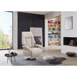 Sit & More RELAXAČNÉ KRESLO, koža, biela vyobraziť