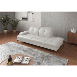 Sit & More LEŇOŠKA, textil, koža, biela vyobraziť