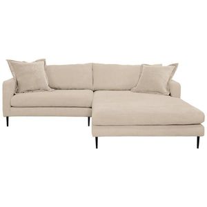 P & B ROHOVÁ SEDAČKA, textil, krémová vyobraziť