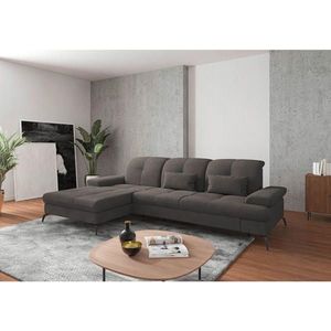 Sit & More ROHOVÁ SEDAČKA, textil, grafitová vyobraziť