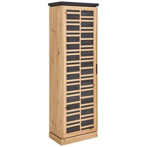 Xora PREDSIEŇOVÁ SKRIŇA, tmavosivá, dub artisan, 63, 1/195, 2/38, 5 cm vyobraziť