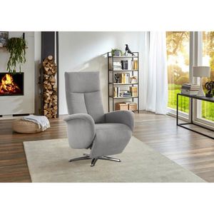Sit & More RELAXAČNÉ KRESLO, textil, strieborná vyobraziť