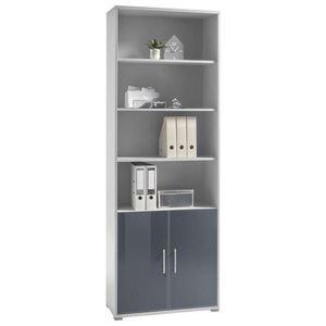 Livetastic KANCELÁRSKA SKRIŇA, grafitová, svetlosivá, 79/220/35 cm vyobraziť
