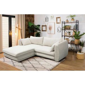 MID.YOU ROHOVÁ SEDAČKA, textil, krémová vyobraziť