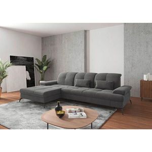 Sit & More ROHOVÁ SEDAČKA, textil, sivá vyobraziť