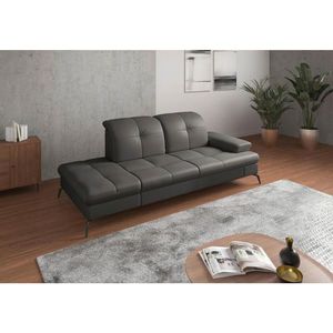 Sit & More LEŇOŠKA, textil, koža, antracitová vyobraziť