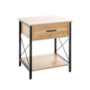 PRÍRUČNÝ STOLÍK, čierna, farba duba vyobraziť