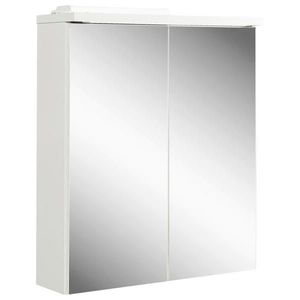 Xora ZRKADLOVÁ SKRINKA, biela s vysokým leskom, biela, 60/68/20 cm vyobraziť
