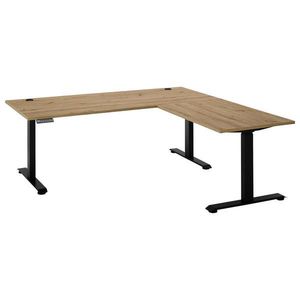 Carryhome ROHOVÝ PÍSACÍ STÔL, dub artisan, 100/180/74-127 cm vyobraziť