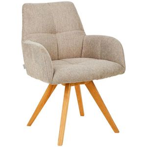 Linea Natura STOLIČKA S PODRÚČKAMI, tkaná textília, taupe vyobraziť