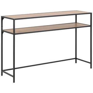 KONZOLOVÝ STOLÍK, čierna, divoký dub, kompozitné drevo, 120/35/79 cm vyobraziť