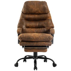 MID.YOU KANCELÁRSKE KRESLO, mikrovlákno, hnedá, čierna vyobraziť