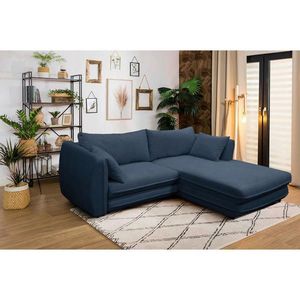 MID.YOU ROHOVÁ SEDAČKA, textil, tmavomodrá vyobraziť