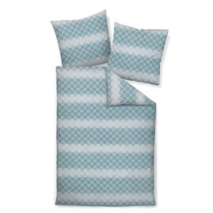 Janine POSTEĽNÁ BIELIZEŇ, makosatén, tyrkysová, 200/200 cm vyobraziť