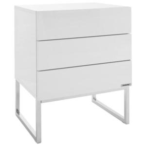 Livetastic NOČNÝ STOLÍK, biela, chrómová, 50/60/40 cm vyobraziť
