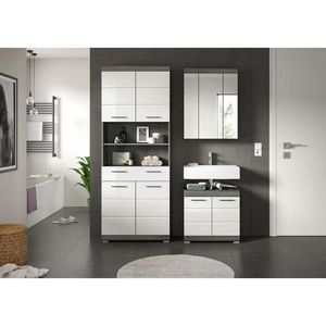 MID.YOU KÚPEĽŇA biela s vysokým leskom vyobraziť