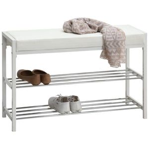 Carryhome REGÁL NA TOPÁNKY, biela, 80/52/30 cm vyobraziť