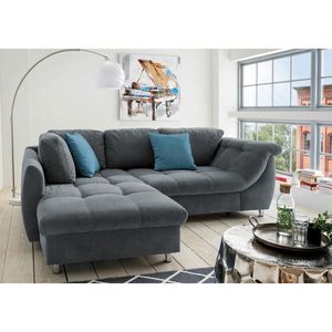 Livetastic ROZKLADACIA ROHOVÁ SEDAČKA, textil, antracitová vyobraziť