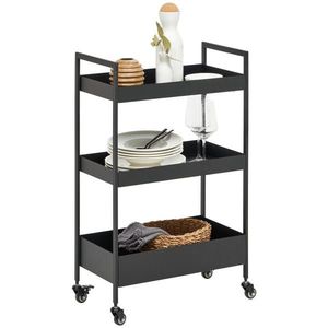 Xora SERVÍROVACÍ VOZÍK, čierna, 51/30/86 cm vyobraziť