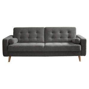 MID.YOU ROZKLADACIA POHOVKA, textil, kompozitné drevo, sivohnedá vyobraziť