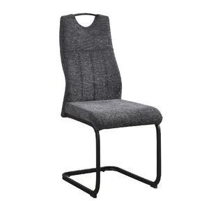 Livetastic STOLIČKA S PRUŽNÝM PODNOŽÍM, tkaná textília, antracitová, čierna vyobraziť