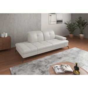 Sit & More LEŇOŠKA, textil, koža, biela vyobraziť