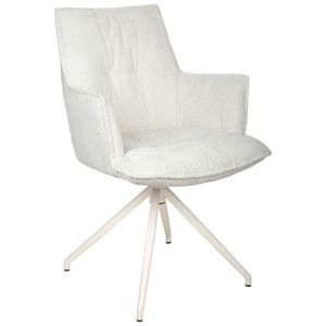 Niels Andersson STOLIČKA S PODRÚČKAMI, železo, ženilka, krémová vyobraziť