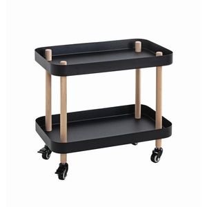 SERVÍROVACÍ VOZÍK, prírodná farba, čierna, farba buka, 50/30/47 cm vyobraziť