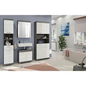 MID.YOU KÚPEĽŇA biela s vysokým leskom vyobraziť