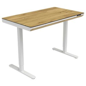 Xora PÍSACÍ STÔL, biela, dub artisan, 120/70/73-118 cm vyobraziť