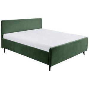 MID.YOU ČALÚNENÁ POSTEĽ, 160/200 cm, olivovozelená vyobraziť