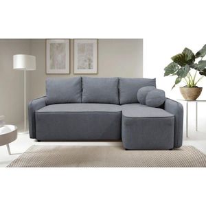 MID.YOU ROHOVÁ SEDAČKA, textil, sivá vyobraziť