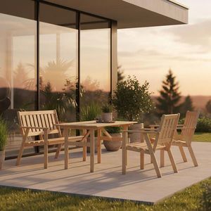 Gardenson SÚPRAVA ZÁHRADNÉHO NÁBYTKU 4-dielne, drevo vyobraziť