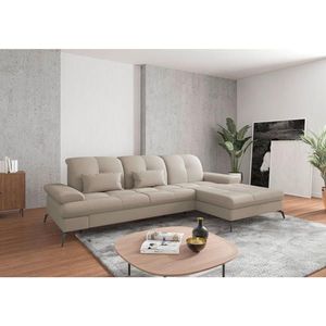 Sit & More ROHOVÁ SEDAČKA, textil, taupe vyobraziť