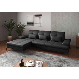 Sit & More ROHOVÁ SEDAČKA, textil, koža, čierna vyobraziť