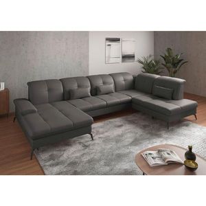 Sit & More SEDACIA SÚPRAVA, textil, koža, mokka vyobraziť