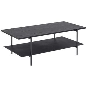 KONFERENČNÝ STOLÍK, čierna, kov, kompozitné drevo, 115/60/40 cm vyobraziť