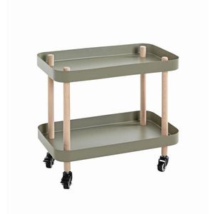 SERVÍROVACÍ VOZÍK, zelená, prírodná farba, farba buka, 50/30/47 cm vyobraziť