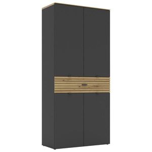 Voleo SKRINKA NA TOPÁNKY, grafitová, dub artisan, 90/196/41 cm vyobraziť