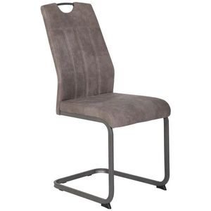 Carryhome STOLIČKA S PRUŽNÝM PODNOŽÍM, mikrovlákno, sivá vyobraziť