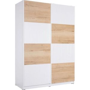Hom`in ŠAT. SKRIŇA S POSUV. DVERAMI, biela, farba duba, 150/213/62 cm vyobraziť