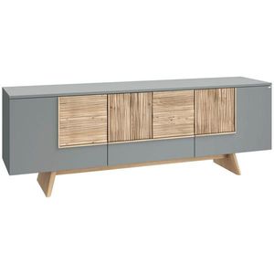 Voglauer NÍZKA KOMODA, divoký dub, sivá, 192/68/45 cm vyobraziť