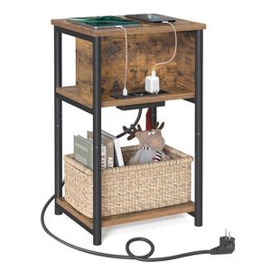 MID.YOU PRÍRUČNÝ STOLÍK, hnedá, čierna vyobraziť