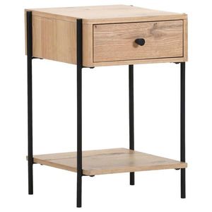 Landscape NOČNÝ STOLÍK, dub, čierna, farba duba, 40/60/40 cm vyobraziť