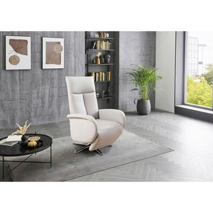 Sit & More RELAXAČNÉ KRESLO, koža, biela vyobraziť