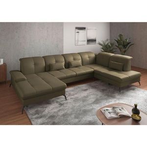 Sit & More SEDACIA SÚPRAVA, textil, koža, olivovozelená vyobraziť